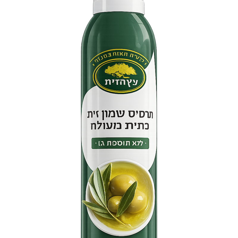 תרסיס שמן זית כתית מעולה – ללא תוספת גז
