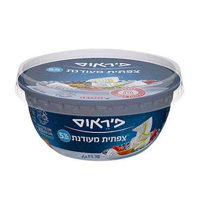 צפתית מעודנת פיראוס 5% שומן 200 גרם